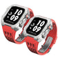 Luxurious Titanium Alloy Crystal Case Strap For Apple Watch 44/45 mm - Mycasety Mycasety