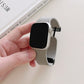 Magnetic Folding Buckle Silicone Watch Band With For Apple Watch