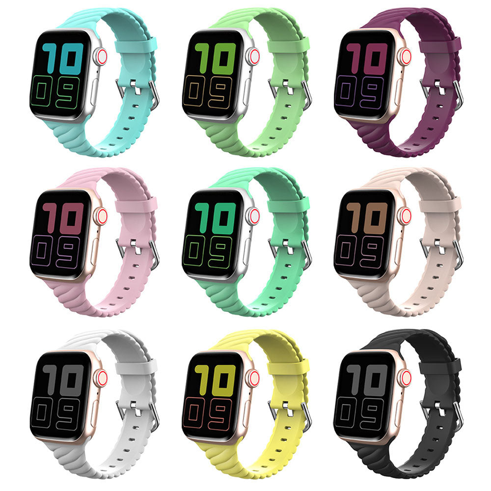 Silicone Rainbow Twist Sport Band For Apple Watch