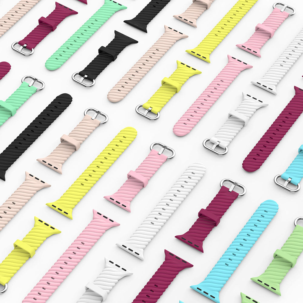 Silicone Rainbow Twist Sport Band For Apple Watch