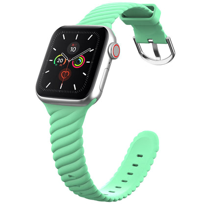 Silicone Rainbow Twist Sport Band For Apple Watch