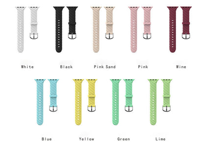 Silicone Rainbow Twist Sport Band For Apple Watch