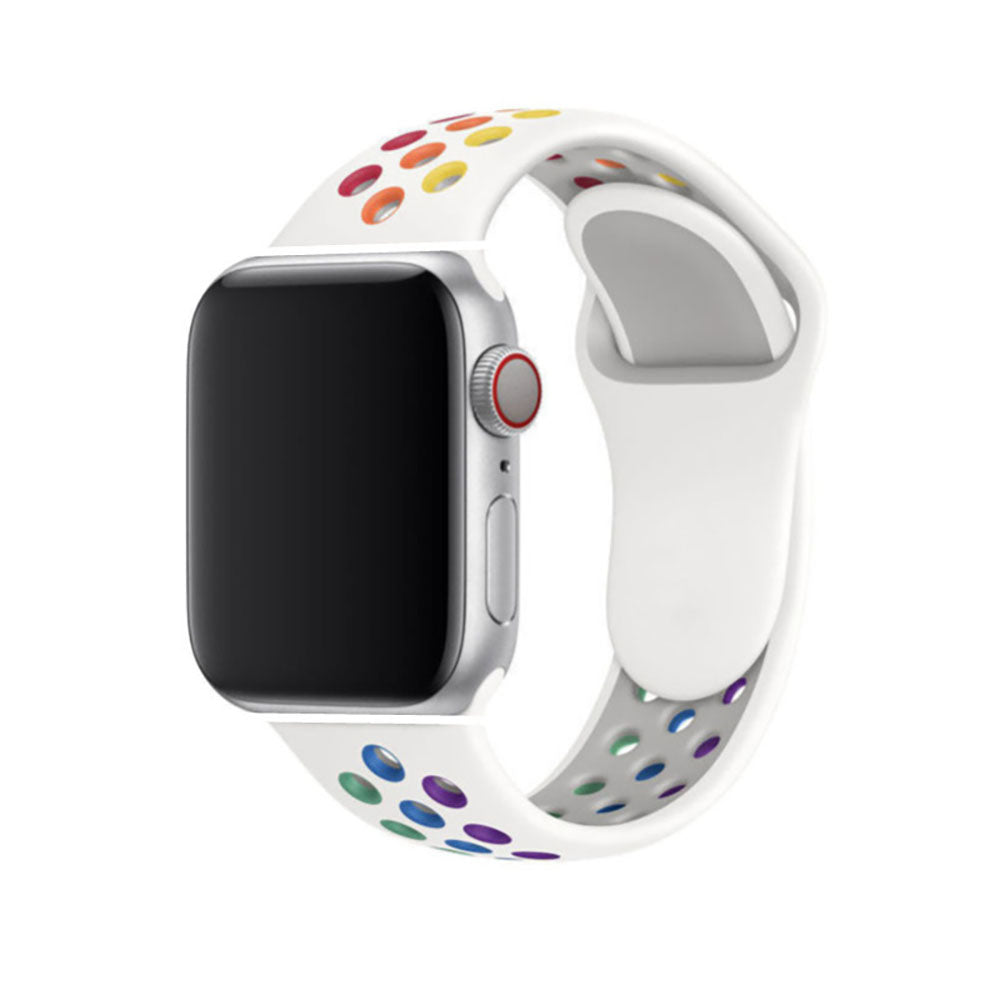 Breathable Hole Silicone Sport Band For Apple Watch