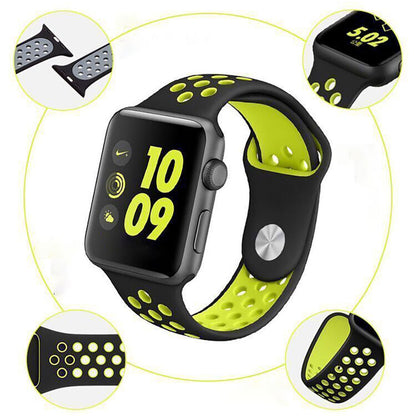 Breathable Hole Silicone Sport Band For Apple Watch