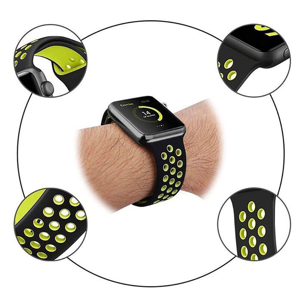 Breathable Hole Silicone Sport Band For Apple Watch