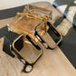 High-End Black Gold Series Leather Metal Band