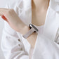High-End Starlight Series Leather Metal Apple Watch Band