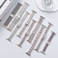 High-End Starlight Series Leather Metal Apple Watch Band