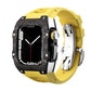 Carbon Fiber And Titanium Case With Fluororubber Strap For Apple Watch 44/45 MM - Mycasety Mycasety