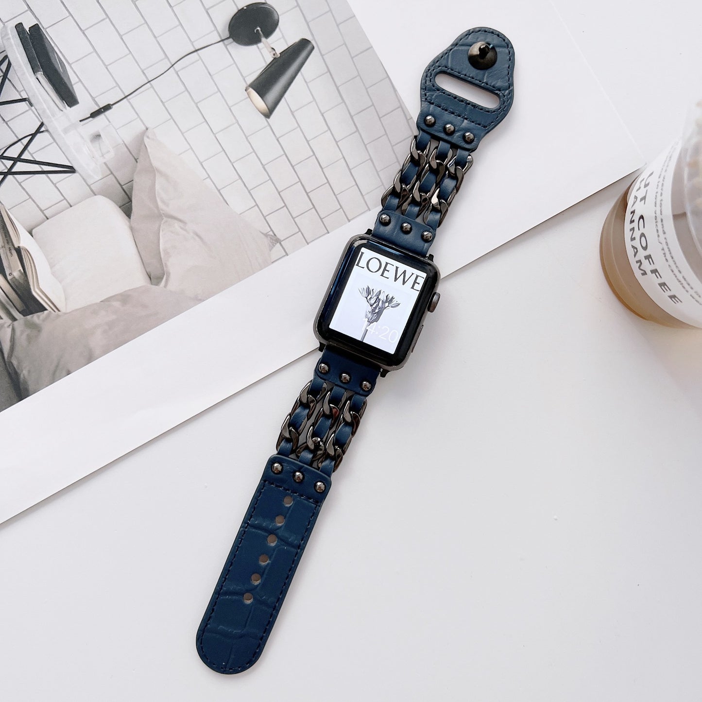 Rivet Bracelet Leather Apple Watch Band