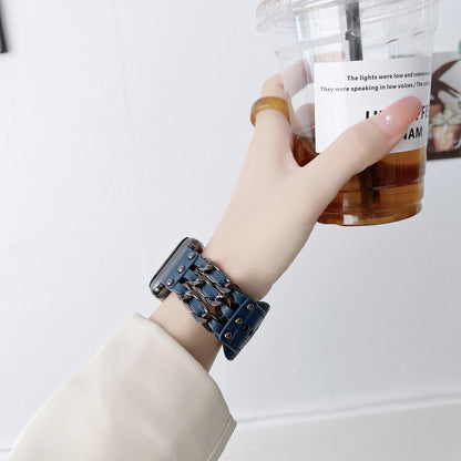 Rivet Bracelet Leather Apple Watch Band