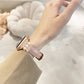 Fashion Calfskin Wrist Strap Pearl Set Diamond Apple Watch Band