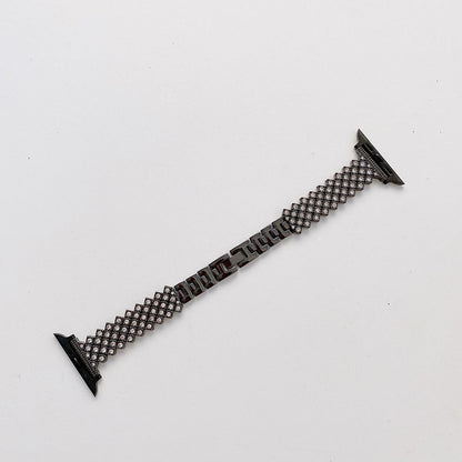 Stainless Steel Rhombus Metal Diamond Apple Watch Band