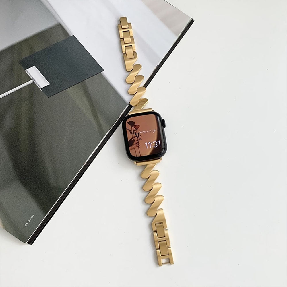 Lightning Rhinestone Alloy Watch Bracelet Apple Watch Band