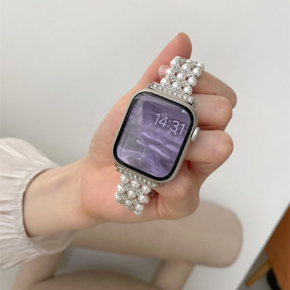 Metal Pearl Bracelet Apple Watch Band