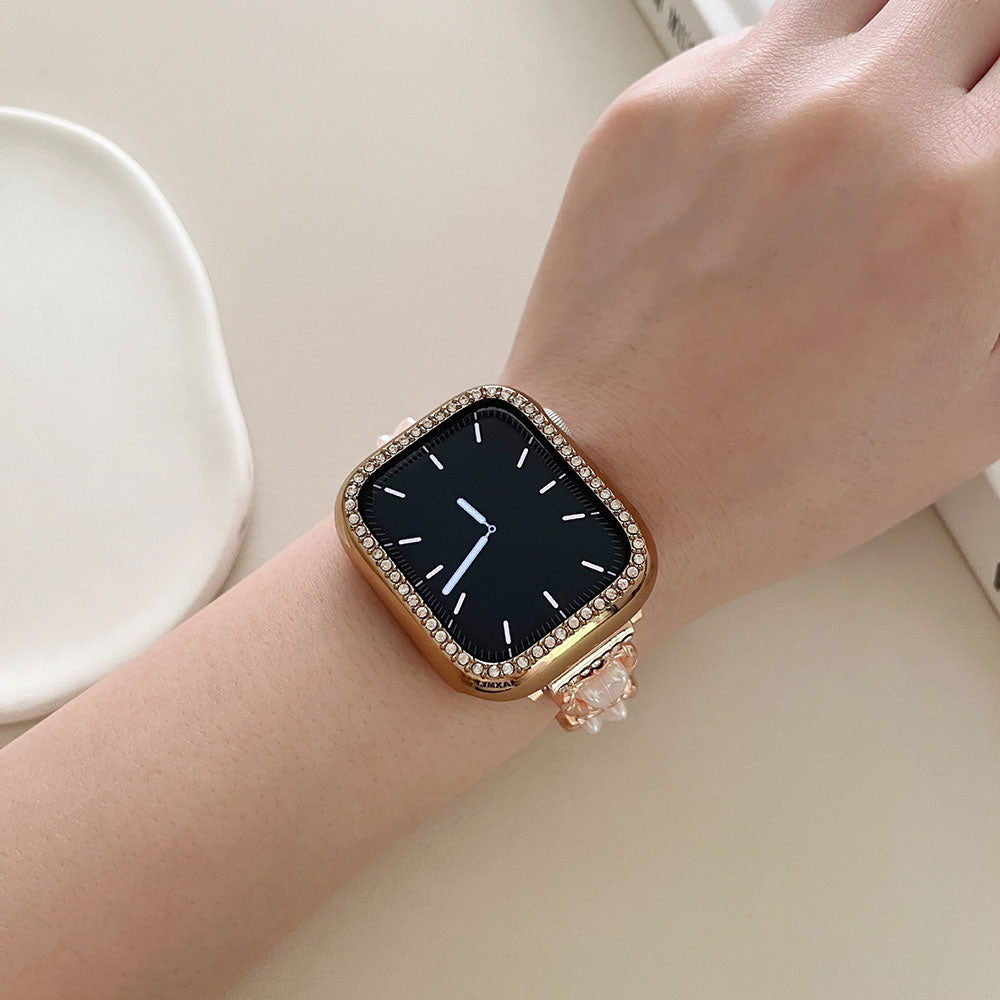 Metal Heart Pattern Apple Watch Band