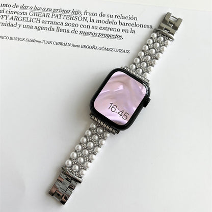 Metal Pearl Bracelet Apple Watch Band