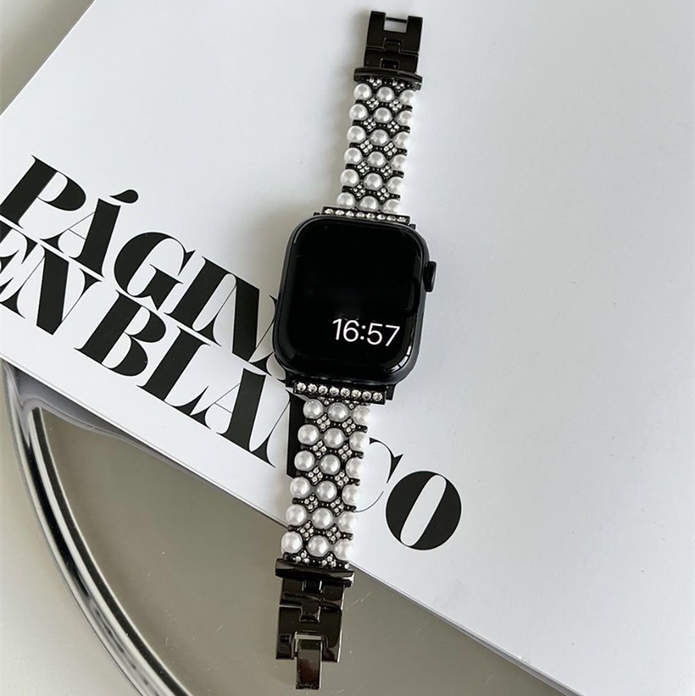 Metal Pearl Bracelet Apple Watch Band