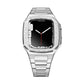 Luxury Metal Case Strap For Apple Watch 44/45mm - Mycasety Mycasety
