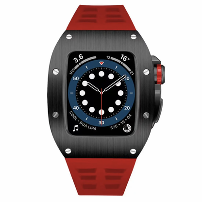 Luxury Metal Case Strap For Apple Watch Series 44/45 mm