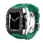 Carbon Fiber And Titanium Case With Fluororubber Strap For Apple Watch 44/45 MM - Mycasety Mycasety
