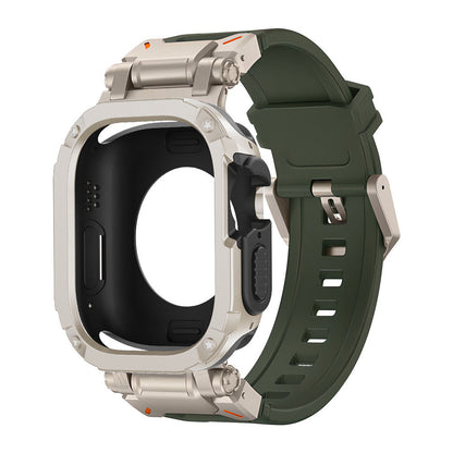 Explorer Titanium Alloy Armor Anti-Fall Apple Watch Band With Watch Case