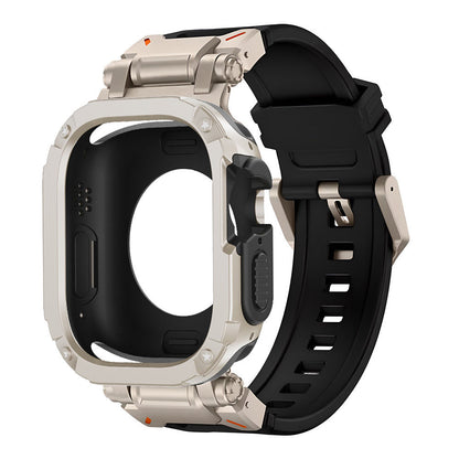 Explorer Titanium Alloy Armor Anti-Fall Apple Watch Band With Watch Case