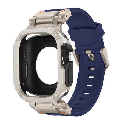 Explorer Titanium Alloy Armor Anti-Fall Apple Watch Band With Watch Case