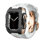 Luxury Metal Case Strap For Apple Watch Series 44/45 mm - Mycasety Mycasety