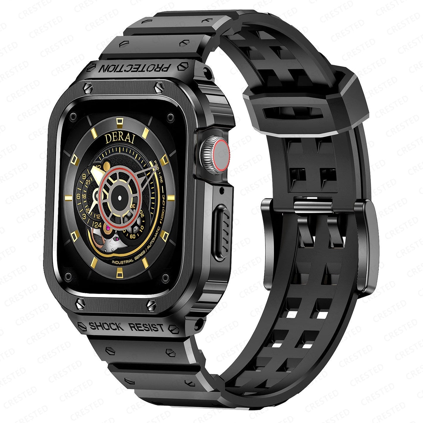 Luxury Metal Case Strap For Apple Watch Series 44/45/49 mm - mycasety2023 Mycasety