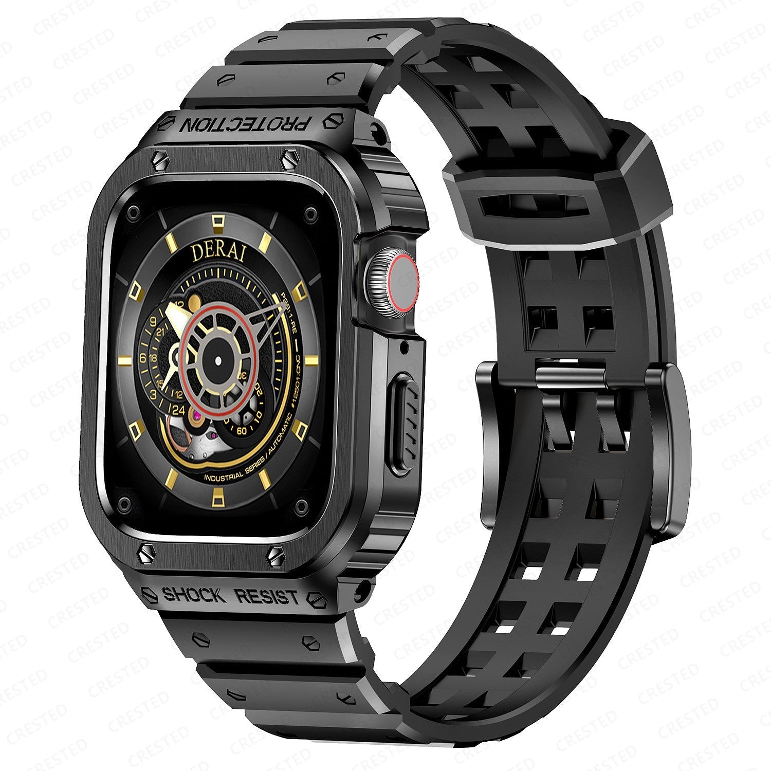 Luxury Metal Case Strap For Apple Watch Series 44/45/49 mm - mycasety2023 Mycasety