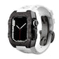 Carbon Fiber And Titanium Case With Fluororubber Strap For Apple Watch 44/45 MM - Mycasety Mycasety