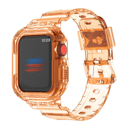 Luxury Transparent Case Strap For Apple Watch Series 41/45 mm - mycasety2023 Mycasety