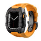 Carbon Fiber And Titanium Case With Fluororubber Strap For Apple Watch 44/45 MM - Mycasety Mycasety