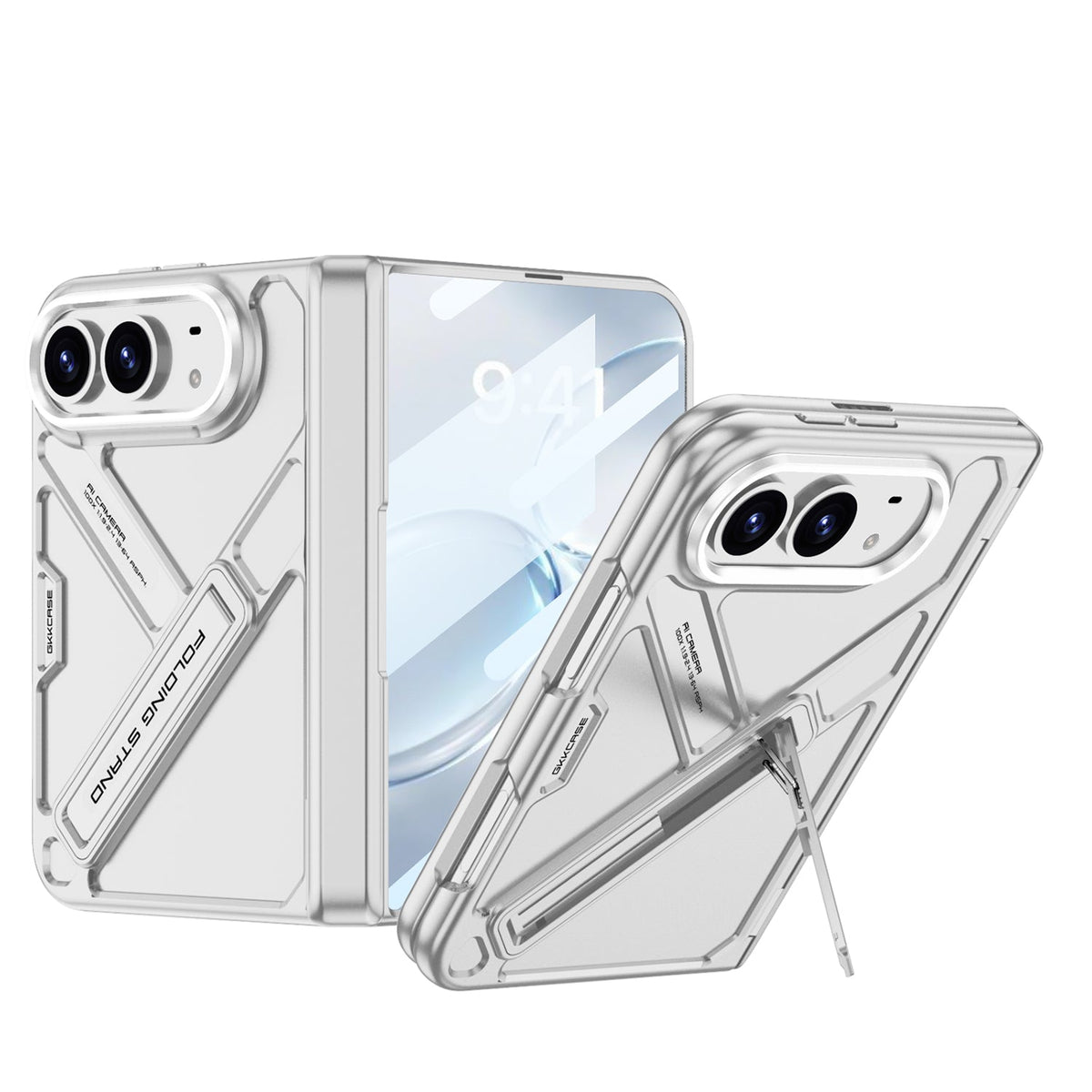Armor Full-Body Protection Case For iPhone Duo – Hidden Kickstand,Tempered Glass Screen Protector