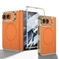 iPhone Duo - Golden Plating Leather Cover Built-in Tempered Glass Screen & Magnetic Coil