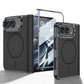 iPhone Duo - Golden Plating Leather Cover Built-in Tempered Glass Screen & Magnetic Coil