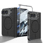 iPhone Duo - Golden Plating Leather Cover Built-in Tempered Glass Screen & Magnetic Coil