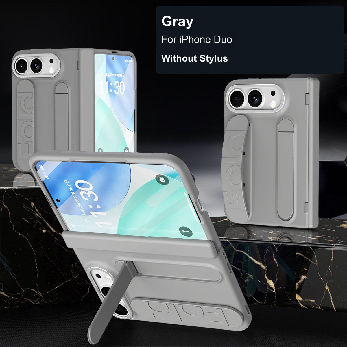 iPhone Duo | Grip Strap Stand Case with Optional Stylus