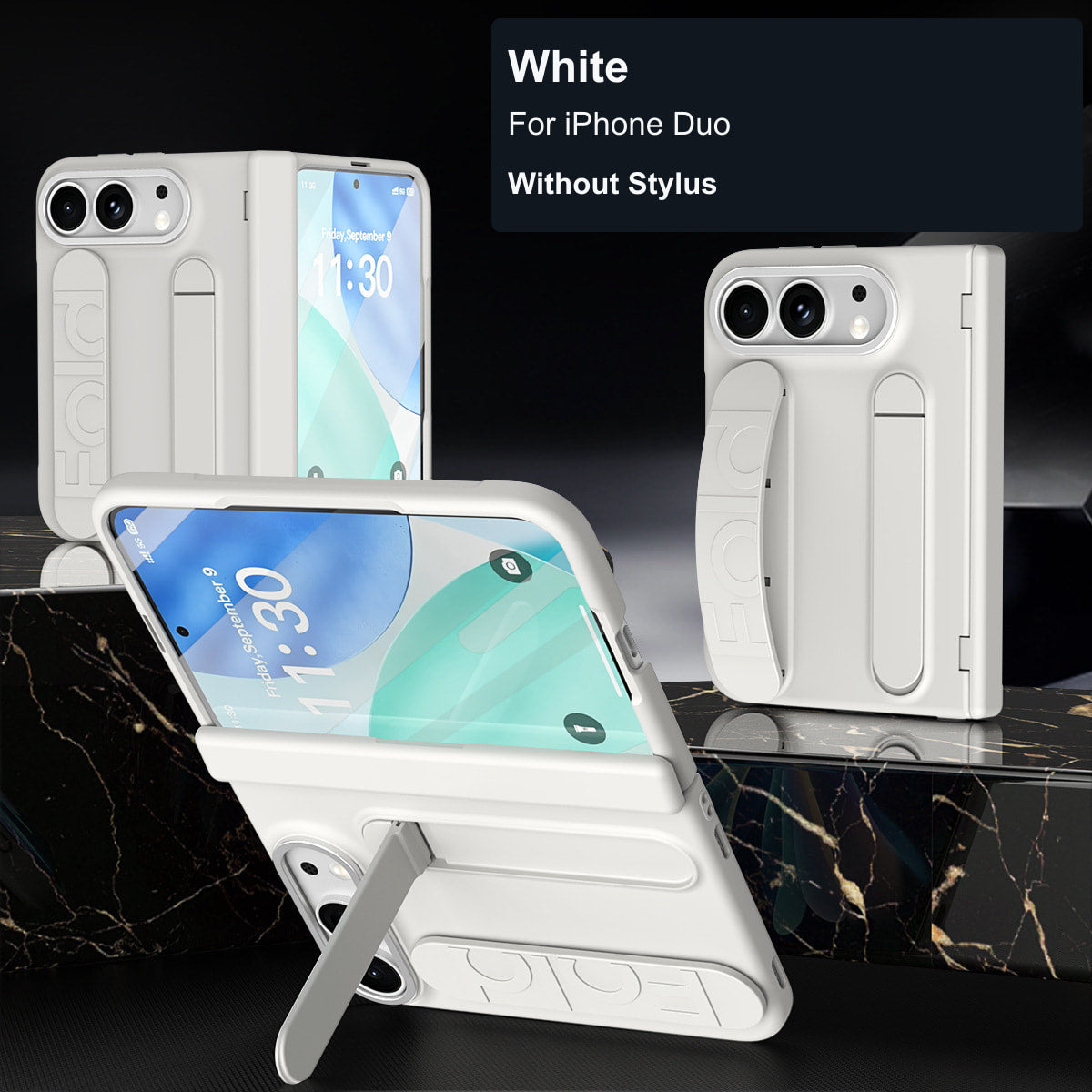 iPhone Duo | Grip Strap Stand Case with Optional Stylus
