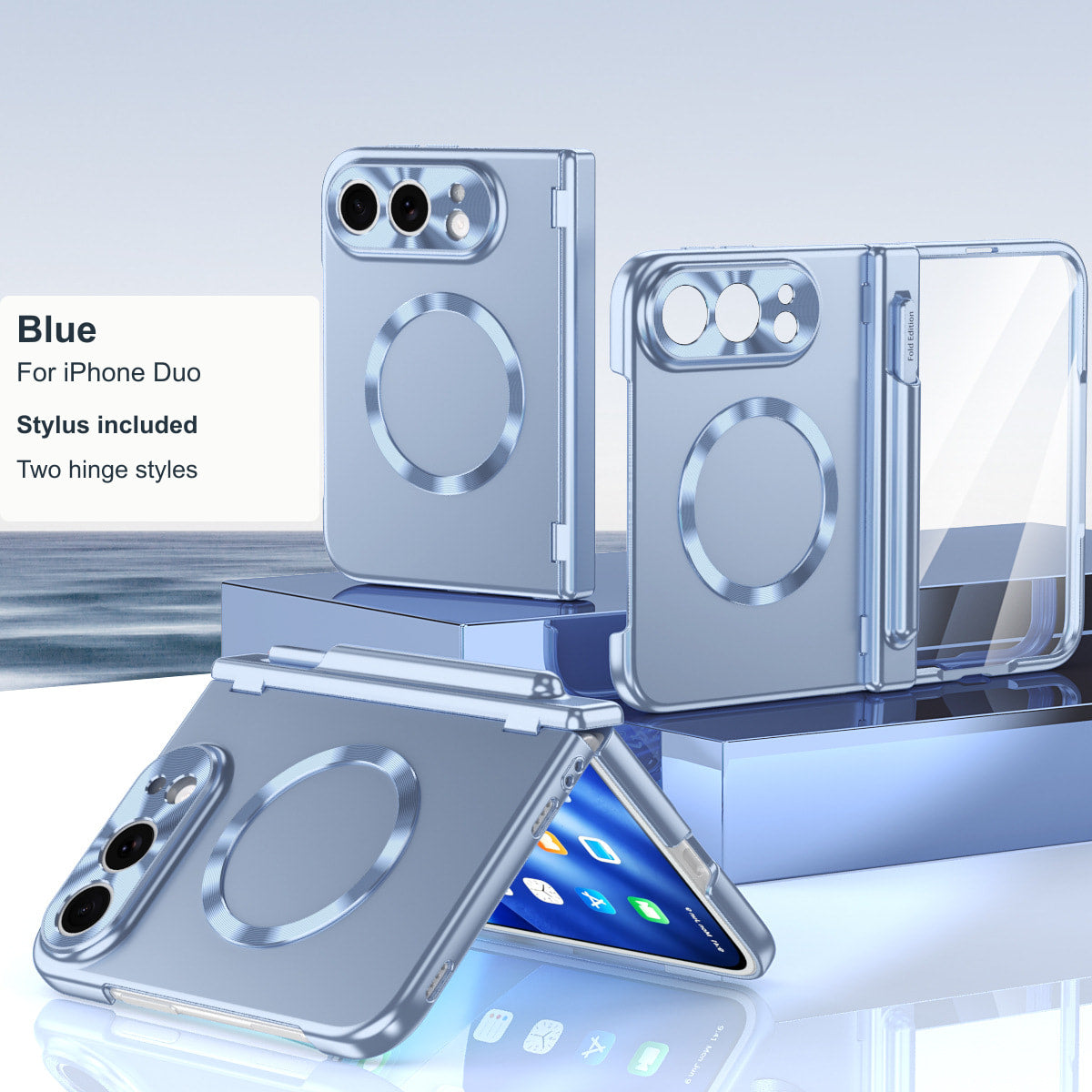 iPhone Duo | Magnetic Case with Stylus & Two Hinge Options