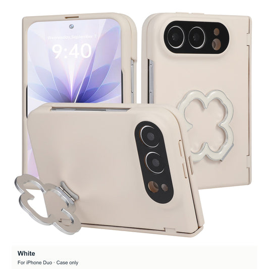 iPhone Duo | Clover Stand Case with Built-In Tempered Glass