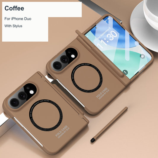 iPhone Duo | Hinge Protection Case with Glass Front & Optional Stylus