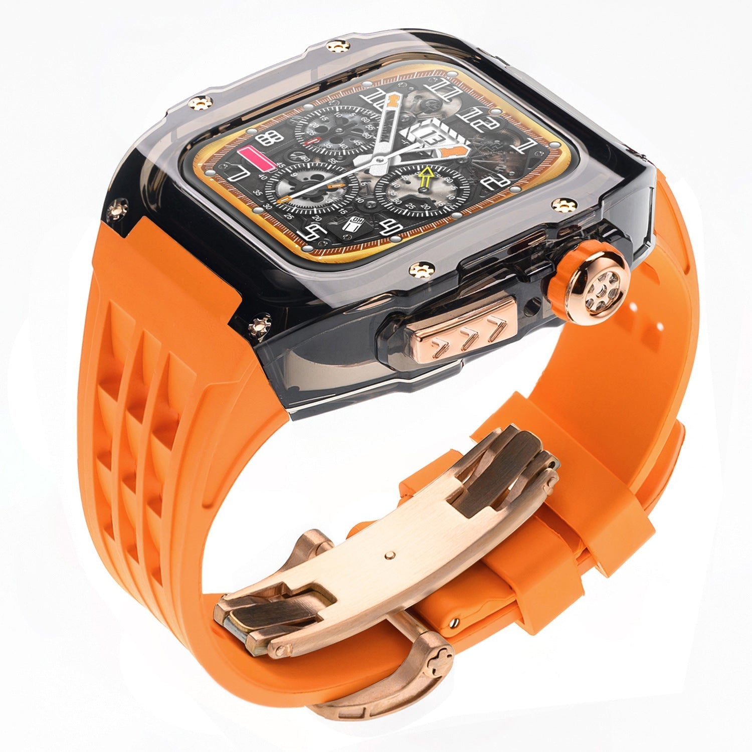 Luxury Case Strap For Apple Watch Series 44/45/49 mm - Mycasety Mycasety