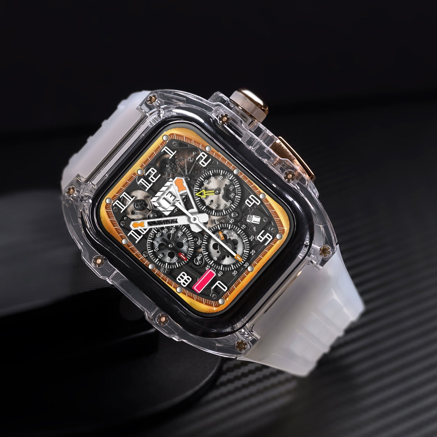 Luxury Case Strap For Apple Watch Series 44/45/49 mm - Mycasety Mycasety