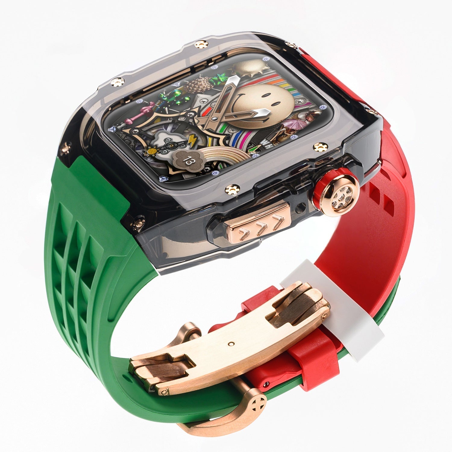 Luxury Case Strap For Apple Watch Series 44/45/49 mm - Mycasety Mycasety