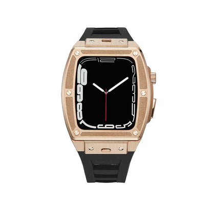Luxurious Titanium Alloy Case Strap For Apple Watch 44/45mm - Mycasety Mycasety