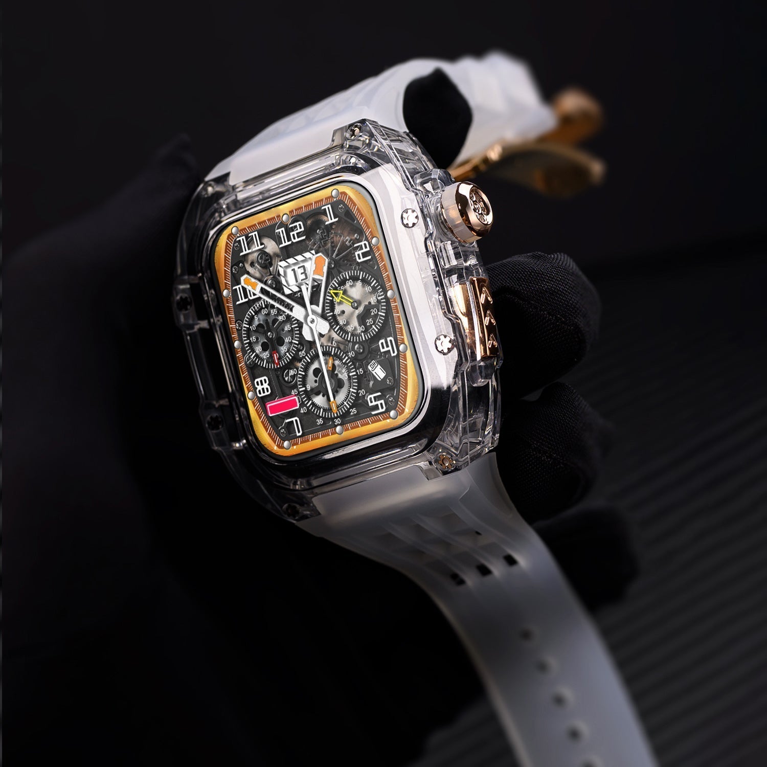Luxury Case Strap For Apple Watch Series 44/45/49 mm - Mycasety Mycasety