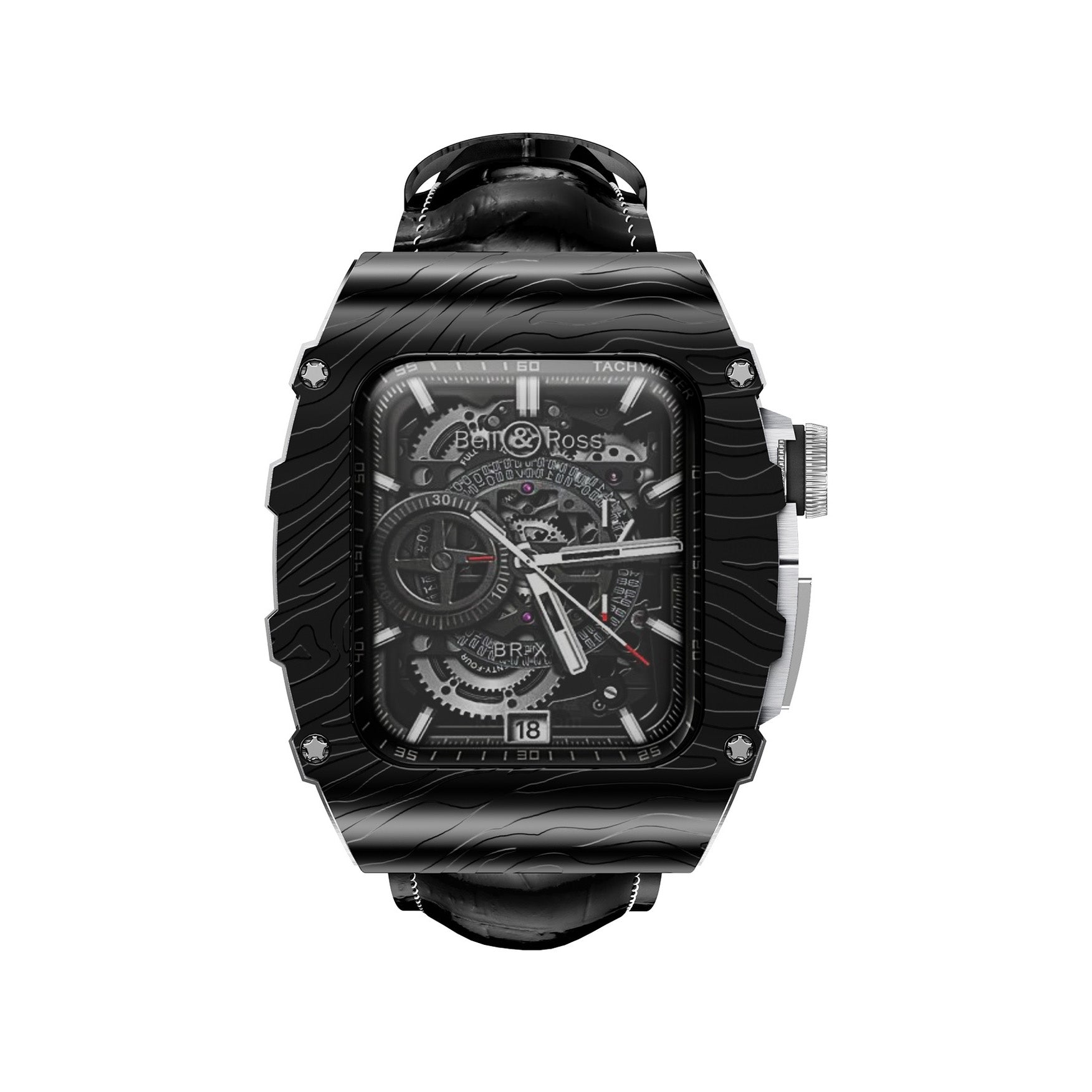 Luxury Metal Case Strap For Apple Watch 44/45 mm - Mycasety Mycasety