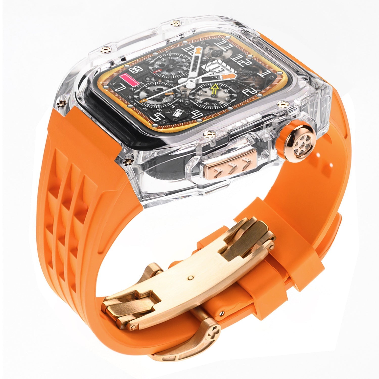 Luxury Case Strap For Apple Watch Series 44/45/49 mm - Mycasety Mycasety